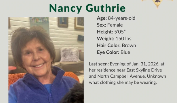 Nancy Guthrie.&nbsp;