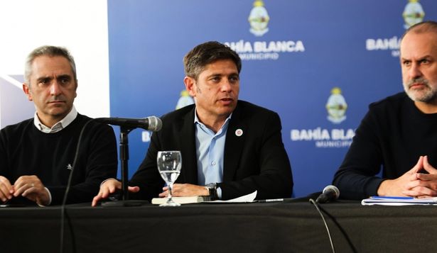 Kicillof le reclamó a Milei una parte del acuerdo con el FMI para reconstruir Bahía Blanca