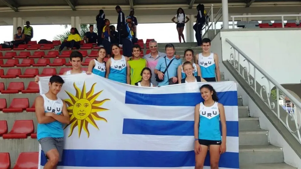 La delegación uruguaya que voló en Cali