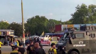 Incidentes entre hinchas de Peñarol y la Policía