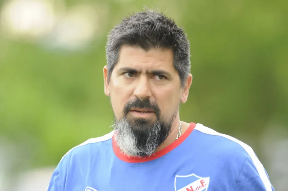 Federico Domínguez, cuando integraba el cuerpo técnico de Nacional