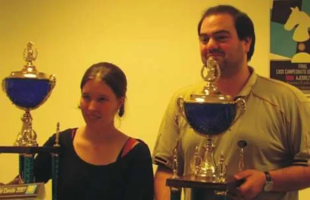 Los campeones: Camila Colombo y Manuel Larrea.