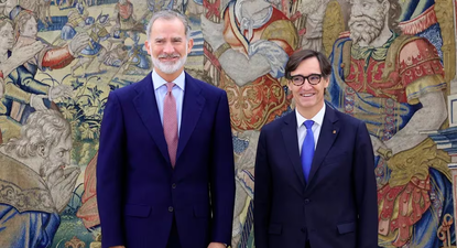 Felipe VI y Salvador Illa