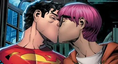 El beso entre Superman y su nueva pareja, Jay Nakamura