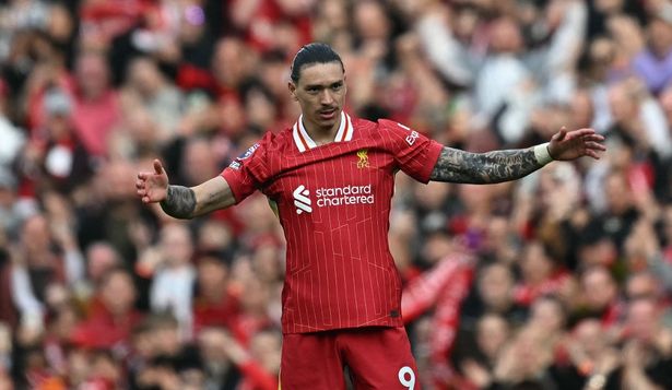 Festejo de Darwin Núñez ante Southampton