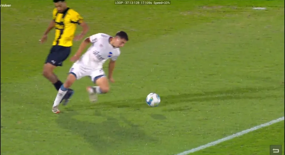 La jugada del penal a Sanabria