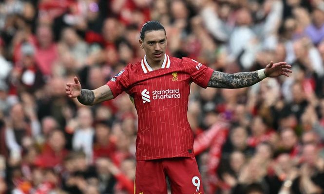 Festejo de Darwin Núñez ante Southampton