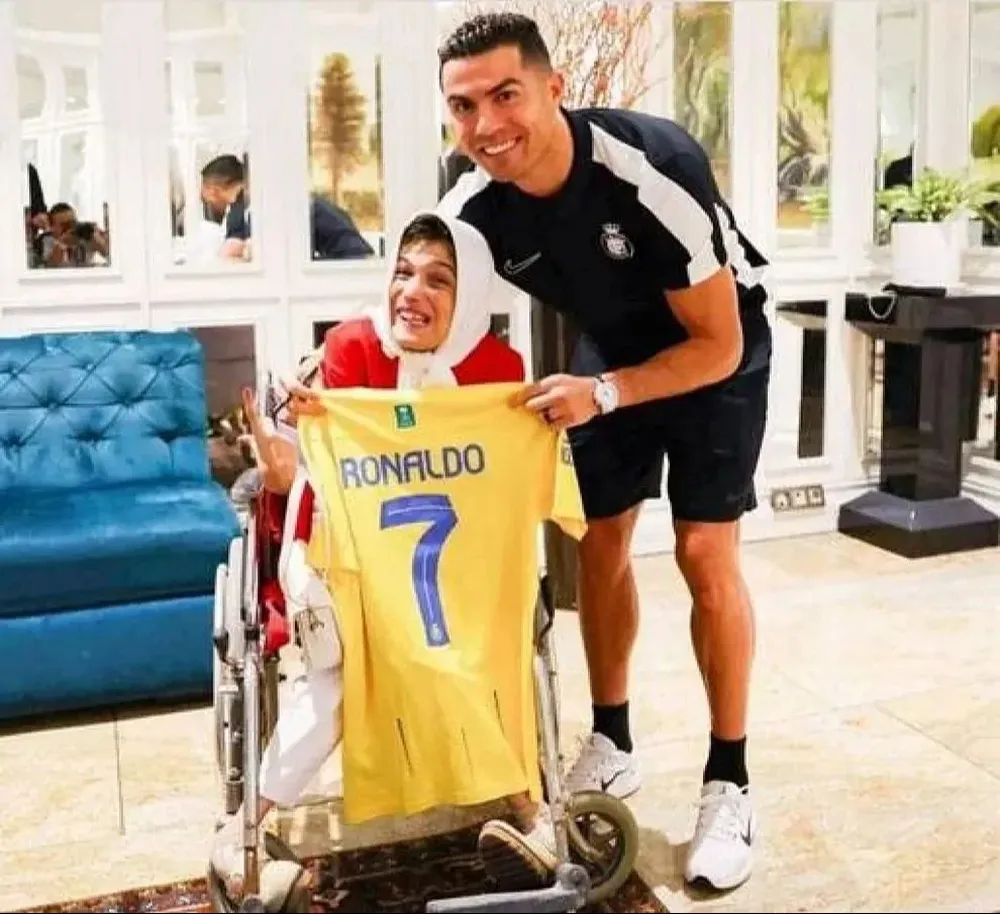 La foto de Cristiano Ronaldo con Fatemeh Hamami