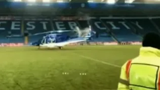 El momento del accidente del helicóptero del dueño de Leicester