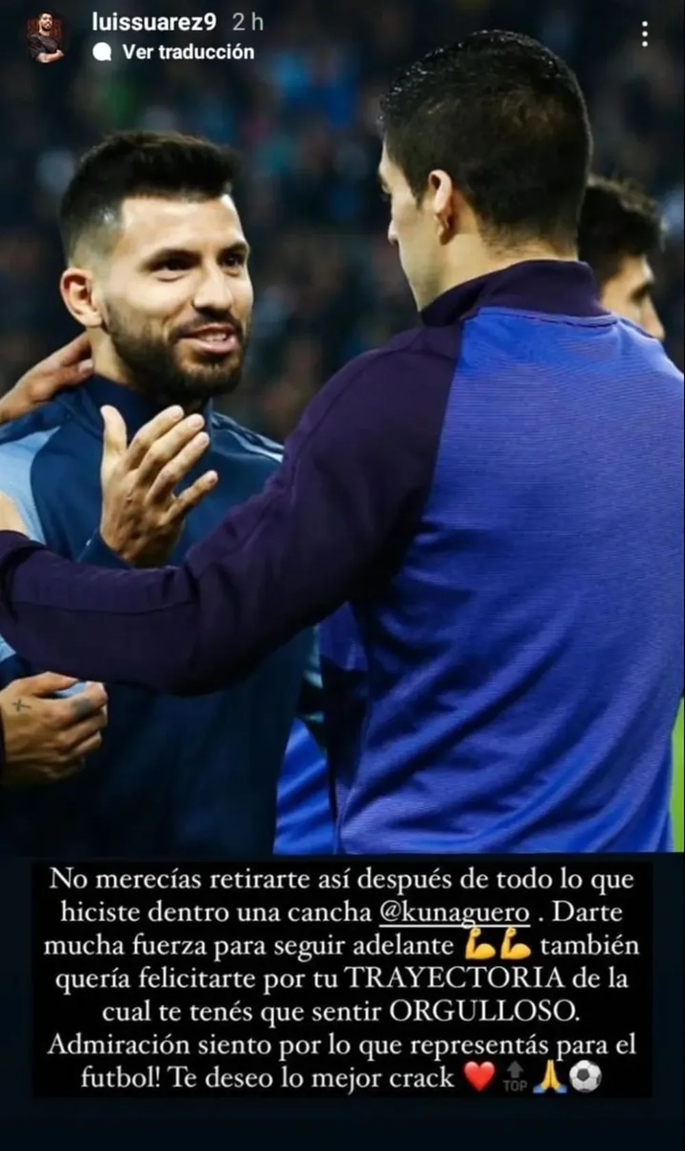 El mensaje de Suárez a Agüero