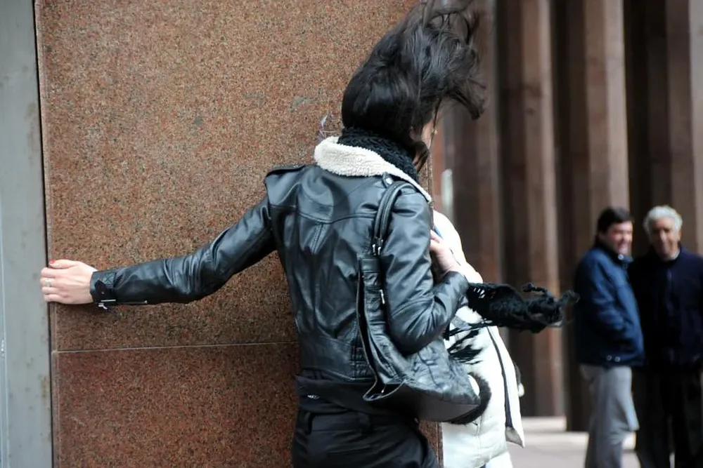 En la Puerta de la Ciudadela nuevamente se registraron vientos fuertes.