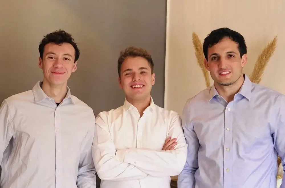 Christian Lucero, Franco Terenti y Francisco Domínguez