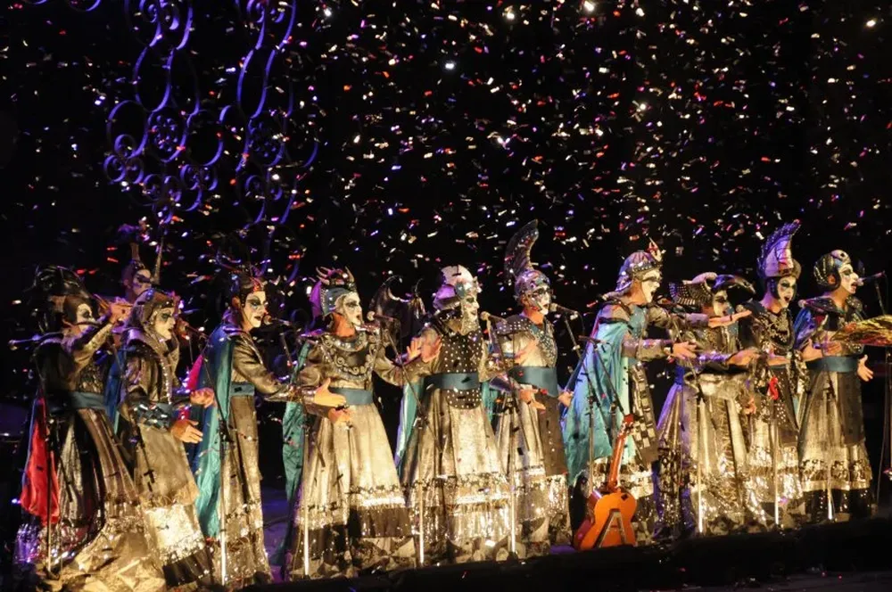 La murga Don Timoteo en su presentación en la Liguilla del Carnaval.
