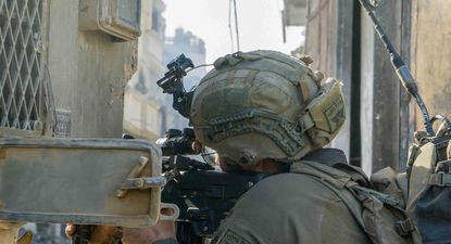 Militar israelí en la Franja de Gaza