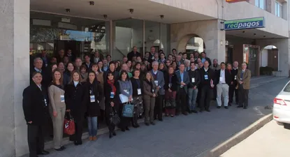 Representantes de las gremiales comerciales el sábado 15 en Pando