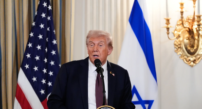 El Observador | Donald Trump bandera de Israel. AP