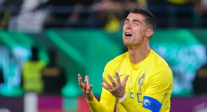 Cristiano Ronaldo no puede creer el gol que erró