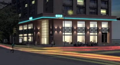 Fachada nuevo local Banco de Seguros del Estado