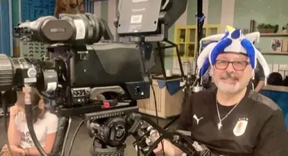 El camarógrafo de Subrayado (Canal 10), Juan Regueira