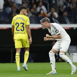 Festejo de Valverde ante Villarreal