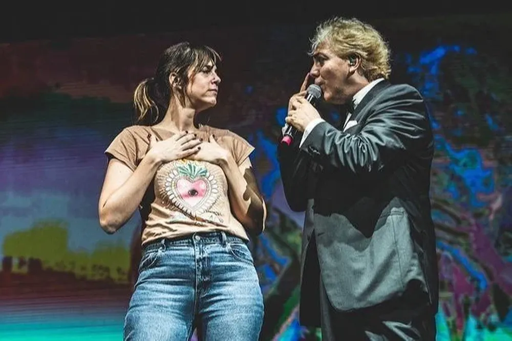 Florencia Infante y Cristian Castro en el Antel Arena
