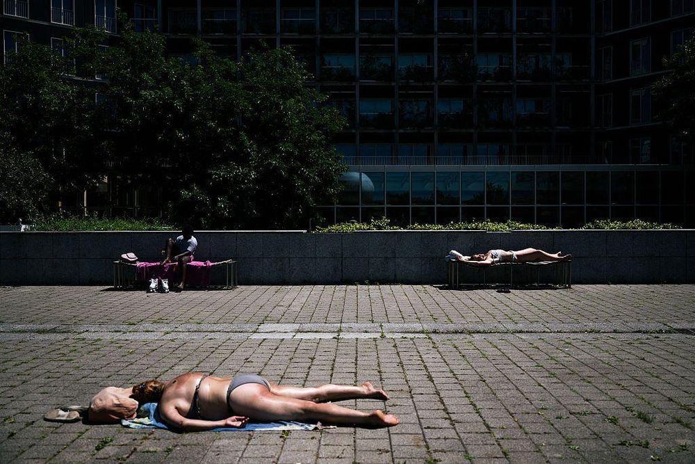 Francia tuvo su primera ola de calor del año en junio, con temperaturas que alcanzaron los 38 °C.