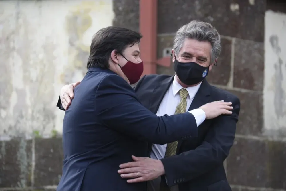 Peña y Amarilla en la asunción como autoridades del Ministerio de Ambiente