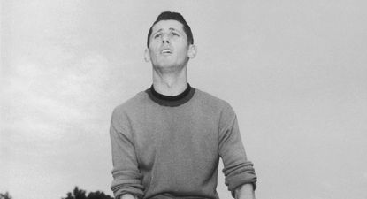 Juan Alberto Schiaffino en su juventud de futbolista