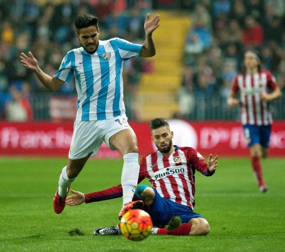 Málaga amargó el domingo a Atlético Madrid