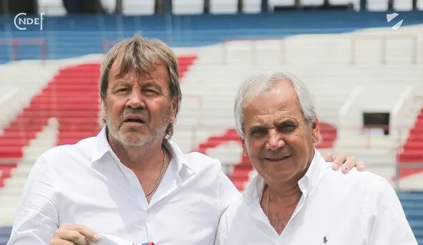 Zielinski y Fuentes en la presentación del DT