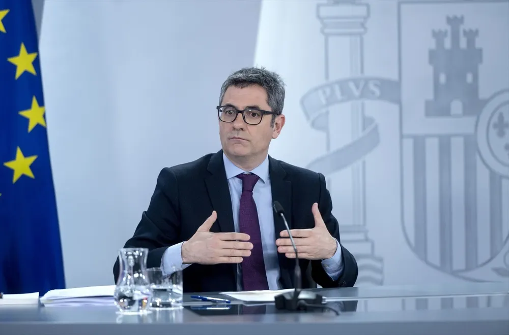 El ministro de la Presidencia, Justicia y Relaciones con las Cortes, Félix Bolaños.