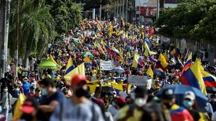 Protestas contra el gobierno en Colombia