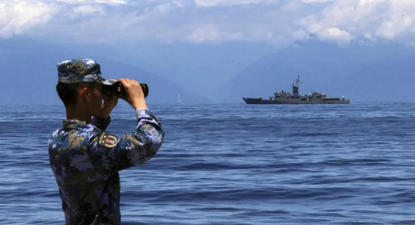 Maniobras militares chinas frente a las costas de Taiwán. 