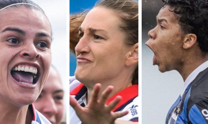 Martha Figueredo (Nacional), Sofía Oxandabarat (Nacional) e Ilana Guedes (Liverpool) disputan el premio como Mejor Jugadora de la temporada 2025 en el fútbol uruguayo en la encuesta Fútbolx100 Femenino