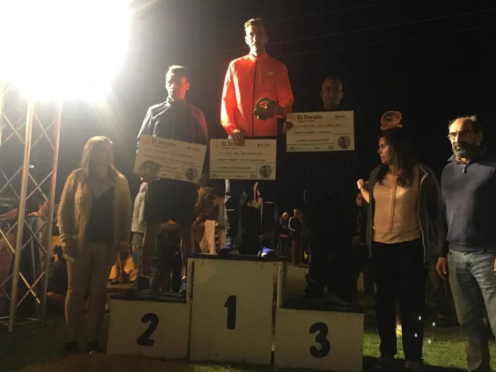El podio masculino en La Paloma