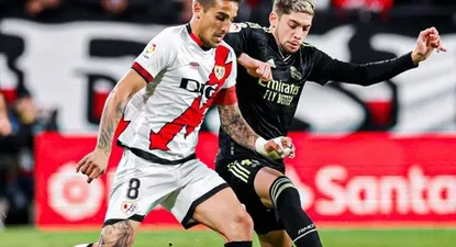Federico Valverde de Real Madrid ante Rayo Vallecano