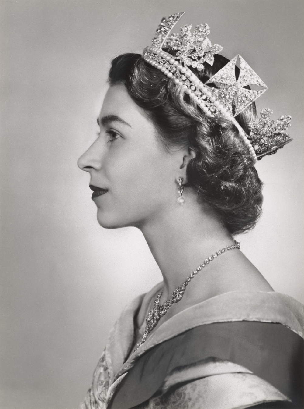 La Reina Isabel, en 1952.