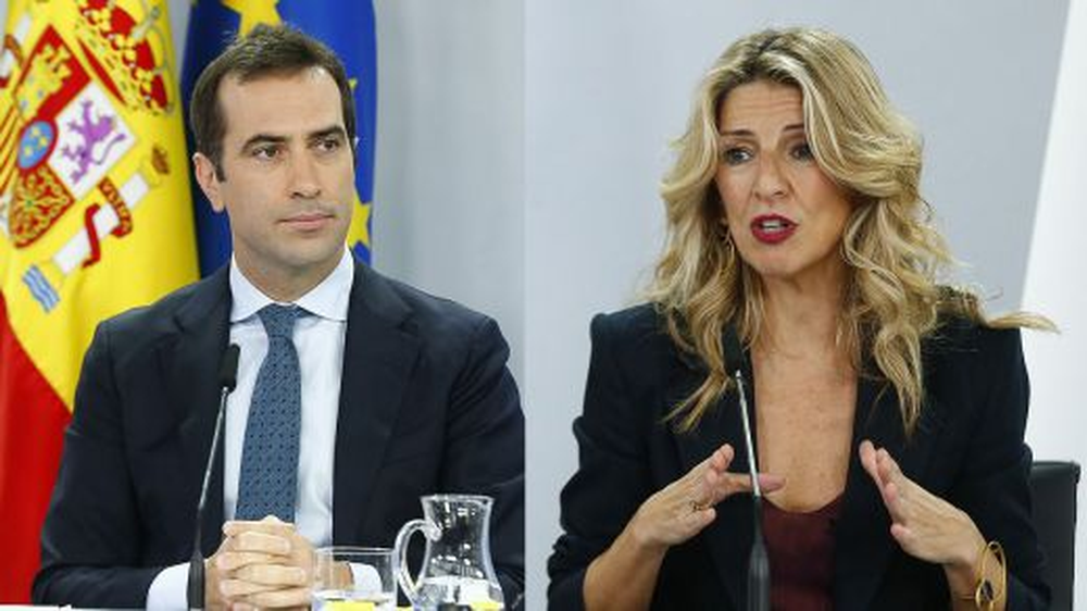 Yolanda Díaz y Carlos Cuerpo