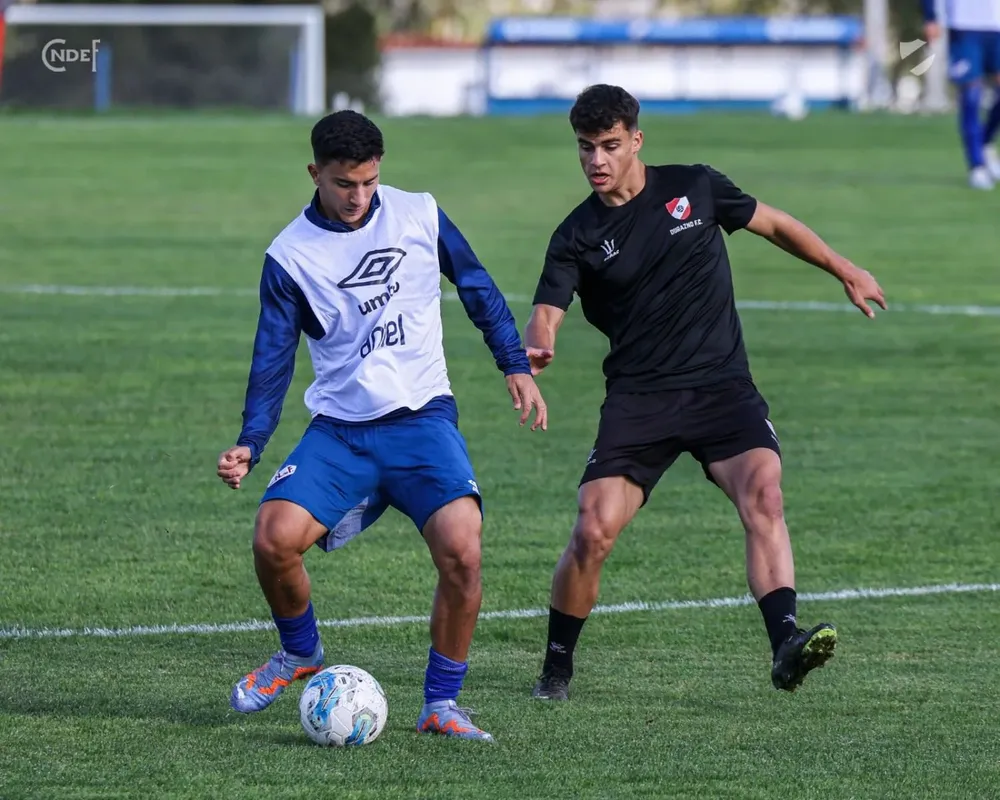 Santiago Cartagena en un entrenamiento
