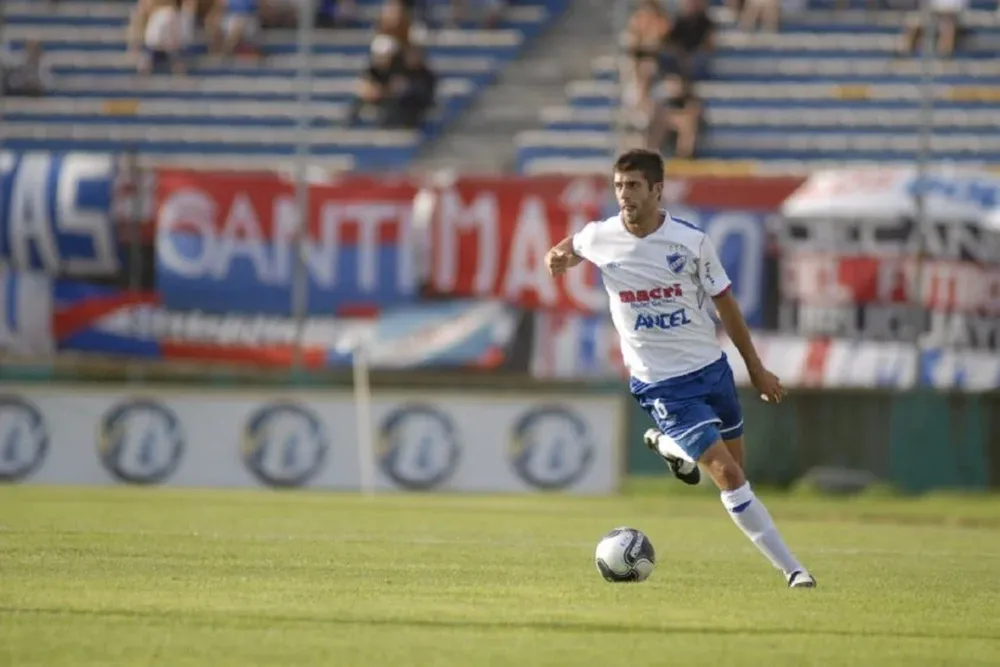 Ernesto Goñi en su etapa como jugador de Nacional