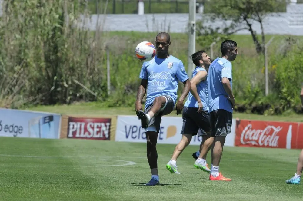 Diego Rolan en acción en el Complejo Celeste