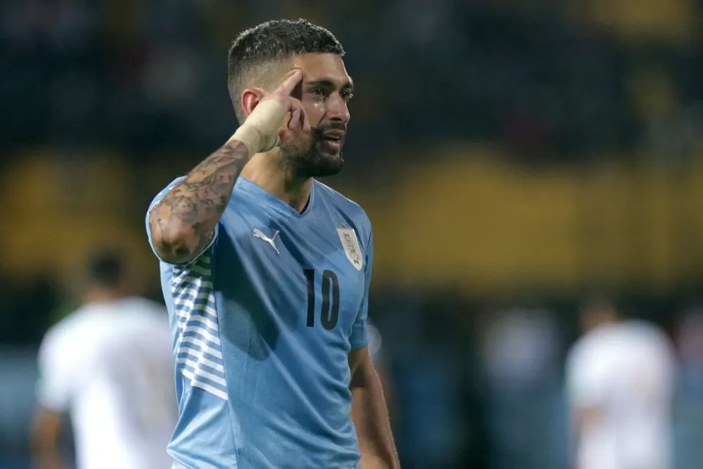De Arrascaeta convirtió tres goles para Uruguay en la fecha reciente de Eliminatorias