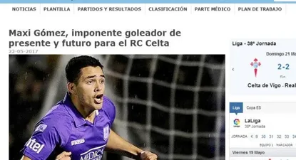 La nota en la web oficial de Celta de Vigo