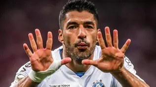 Luis Suárez y su festejo de gol especial para su hijo Benjamín por sus 10 años
