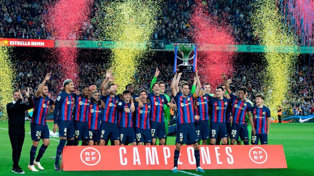 Barcelona, campeón de la Liga y de la triple corona.
