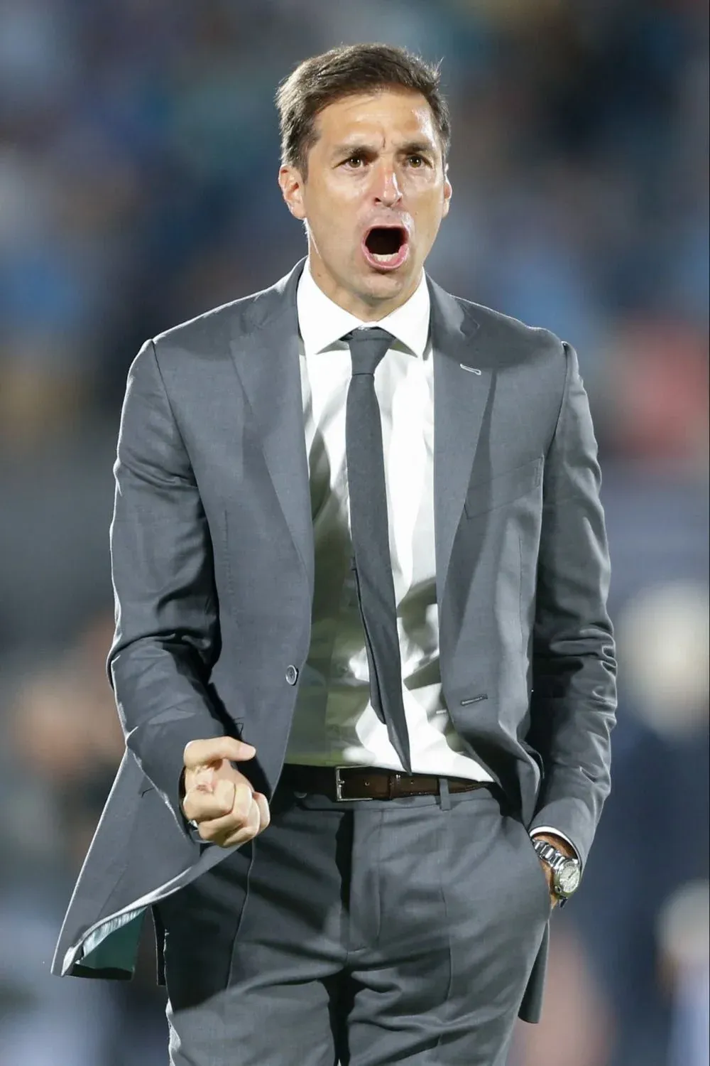 Diego Alonso celebró la clasificación celeste a Catar 2022