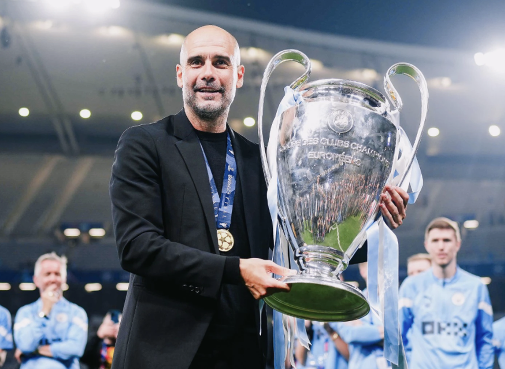 Guardiola con la Champions League 2022/23.