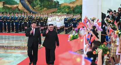 el presidente norcoreano se reune con su homologo chino a una semana de su cumbre con trump