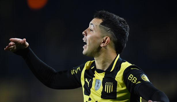 Leonardo Fernández celebra su gol