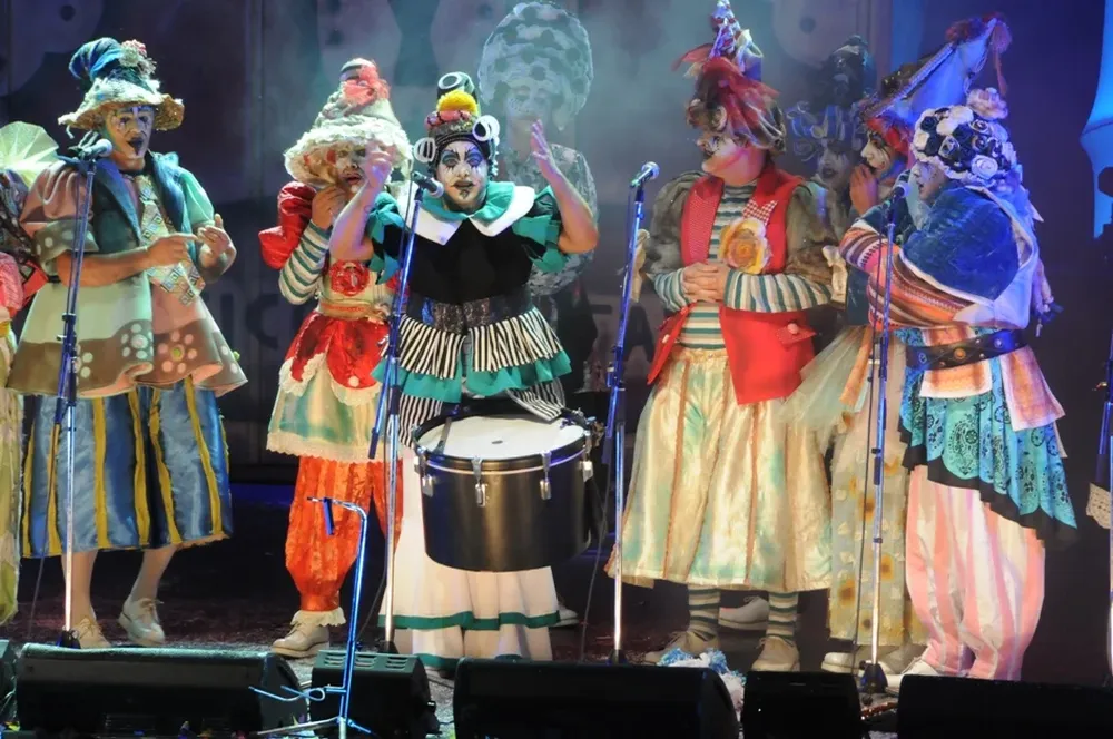 La murga Clásicos Asaltantes en el Parque Rodó